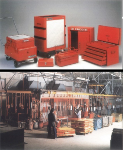 1986 : Conception & fabrication - Gamme de stockage - Filiale industrielle PIOLÉ (Contrôlé par FACOM plus de 50 % depuis 1971)